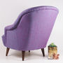 The New Pinta Armchair In Bute Purple Tweed, thumbnail 4 of 6