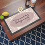 Personalised Classic Floral Quote Bar Mat, thumbnail 10 of 10