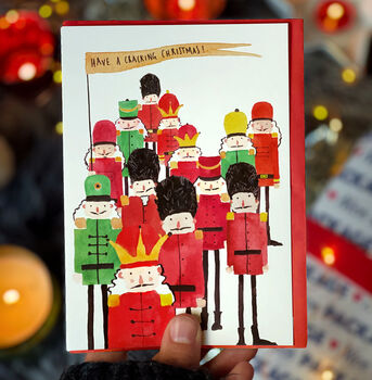 Pack Of Six Christmas Nutcracker Cards, 3 of 4