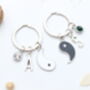 Personalised Yin And Yang Keyring Set Matching Keyrings, thumbnail 2 of 10
