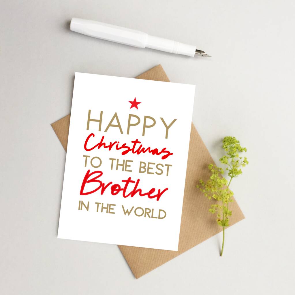 What To Write In A Christmas Card For Brother