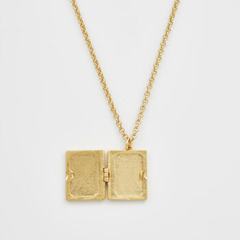 Secret Diary Gold Locket Necklace, 4 of 9