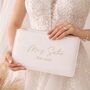 Personalised Mrs To Be Bridal Clutch Zip Pouch, thumbnail 1 of 3