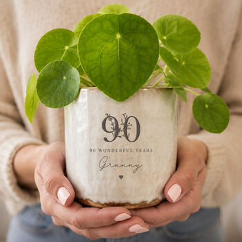 Personalised 90th Birthday Plant Pot, 2 of 8