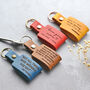 Personalised Quote Leather Keychain, thumbnail 5 of 7
