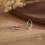 Sterling Silver Geometric Small And Large Circle Hoop Earrings, thumbnail 7 of 12