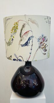 Mulberry 29cm Recycled Handmade Glass Table Lamp, 2 of 7