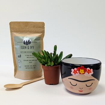 Plant Your Own Succulent Kit With Frida Pot, 4 of 5