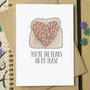 You're The Beans On My Toast Funny Valentine's Card, thumbnail 1 of 2