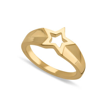 Sterling Silver Open Star Ring, 2 of 5