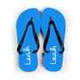 Personalised Blue Summer Style Flip Flops, thumbnail 3 of 6