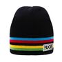 Uci Black Rainbow Stripes Beanie, thumbnail 1 of 2
