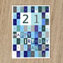 Personalised 21st Birthday Card Age And Name 2004, thumbnail 8 of 10