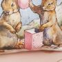 Christmas Bunny Illustration Fragranced Fabric Sachet, thumbnail 5 of 5