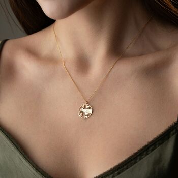 Personalised Treble Clef Name Necklace, 7 of 11