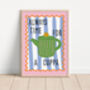 Always Time For A Cuppa Colourful Art Print, thumbnail 1 of 4