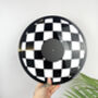 Checkerboard Upcycled 12' Lp Vinyl Record Decor, thumbnail 1 of 8