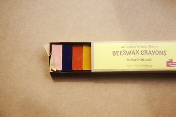 Set Of Eight Beeswax Block Rubbing Crayons, 4 of 4