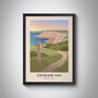 Cleveland Way National Trail Travel Poster Art Print, thumbnail 1 of 8