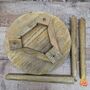 Wooden Gift For Mum,Tripod Table Featuring Celtic Tree Of Life, thumbnail 7 of 10