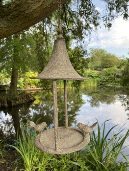 Hanging Bird Feeder In Aged Finish, 7 of 7