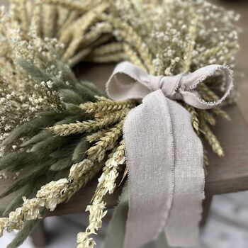 Handmade Dried Wheat Wreath, 7 of 10