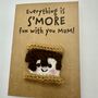 Personalised Smore Campfire Crochet Birthday Card Handmade, thumbnail 10 of 12