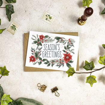 Modern Botanical Christmas Card Set, 4 of 6