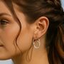 Sterling Silver Spring Hoop Earrings, thumbnail 2 of 6