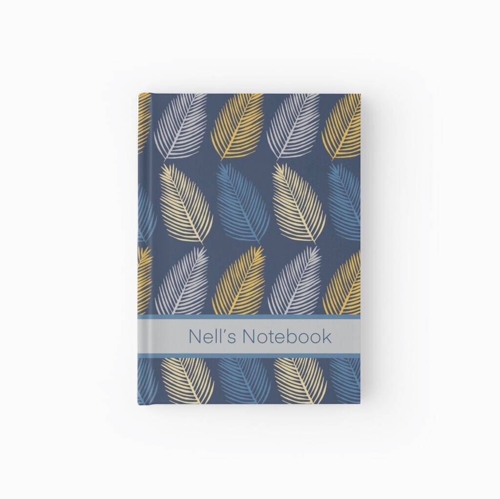 Leaf Design Personalised Notebook