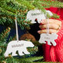 Polar Bear Personalised Christmas Decoration, thumbnail 6 of 7