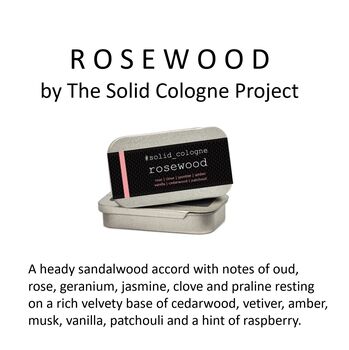 Rosewood Solid Perfume Made In Scotland, 2 of 6