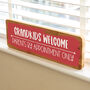 Grandchildren Welcome Sign Gift For Grandparents, thumbnail 2 of 7