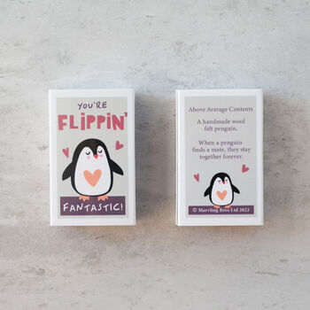 You're Flippin' Fantastic Wool Felt Penguin, 6 of 7