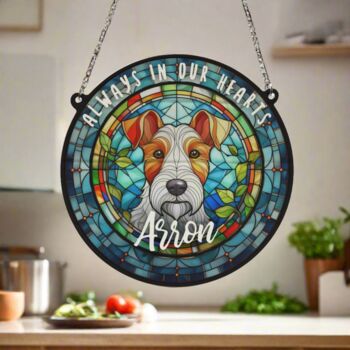 Fox Terrier Memorial Suncatcher, 4 of 6