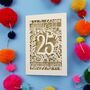 Silver Wedding Anniversary Card 25 Amazing Years, thumbnail 5 of 11