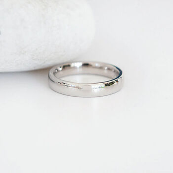 Personalised 9ct White Gold 4mm Wedding Ring, 2 of 5