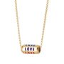 Love Is All Around Necklace, Rainbow, thumbnail 4 of 7