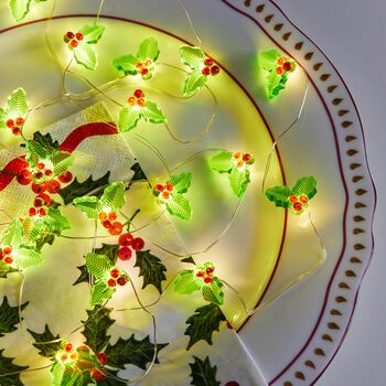 Holly Christmas String Lights, 12 of 12