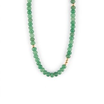 Oceanus Green Aventurine Beaded Necklace, 3 of 3