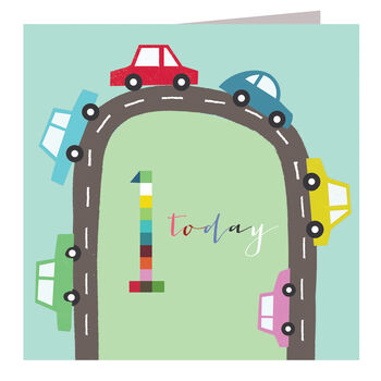 Cars 1st Birthday Card, 2 of 5