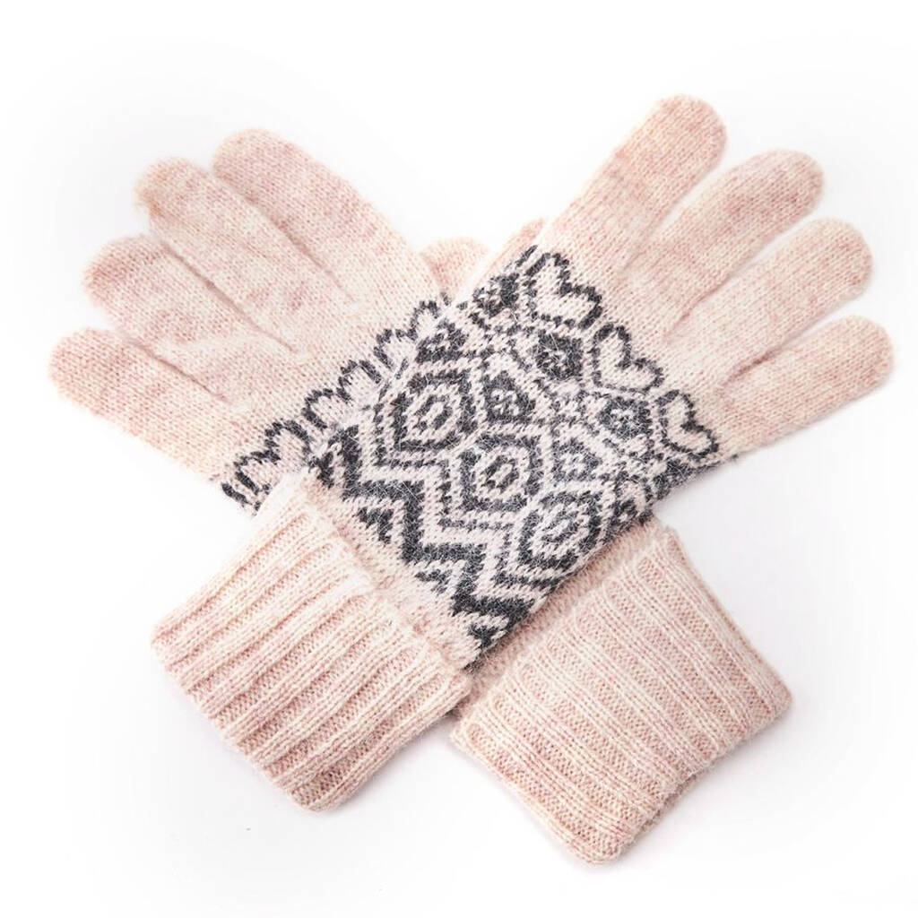 Nordic Fairisle Knit Gloves By Hayley & Co | notonthehighstreet.com