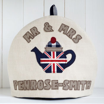 Personalised Mr And Mrs Tea Cosy Gift, 9 of 12