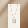 Matching Earrings And Necklace | Cream And Green | Rectangle Set, thumbnail 7 of 11