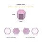 Custom Hexagon Velvet Ring Box, thumbnail 4 of 6
