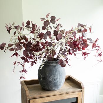 Faux Wispy Burgundy And Willow Arrangement, 3 of 4