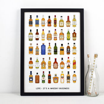 'Whisky Business' Whisky Montage Print, 2 of 4