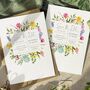 Spring Flowers Save The Date Cards And Envelopes, thumbnail 1 of 6