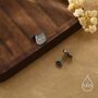 Sterling Silver Black Rhodium Coated Cat Earrings, thumbnail 6 of 12