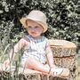 Dotty Fish White Soft Leather Baby Sandals With Barefoot Soles, thumbnail 2 of 7